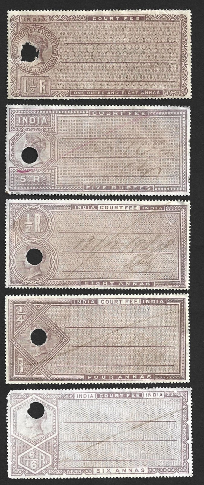 (AOP) India revenue - collection QV COURT FEES