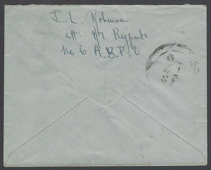 AOP India WW2 1944 On Active Service cover FPO 449 & Unit Censor A 345