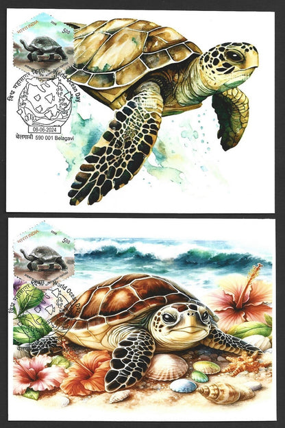 India 2024 World Ocean Day pictorial event postcards (7)