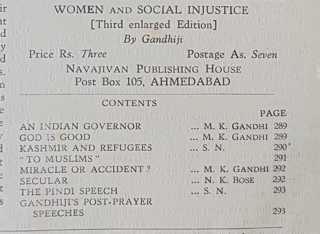 India HARIJAN 24-8-1947 issue - GOD IS GOOD by MK Gandhi