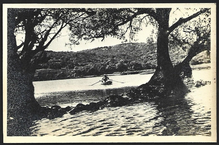(AOP) India vintage real photo postcard YENNA LAKE, MAHABLESHWAR
