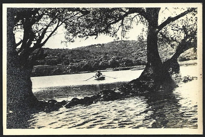 (AOP) India vintage real photo postcard YENNA LAKE, MAHABLESHWAR