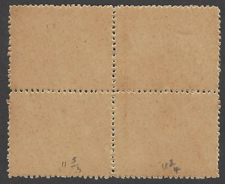 India Charkhari State 1931 3R green & brown SG 52 MNH block of 4