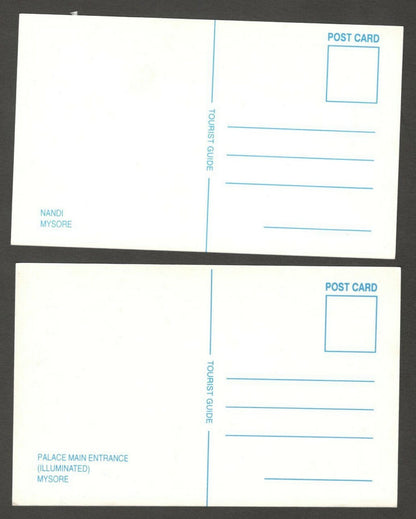 India Mysore set of 10 vintage postcards c.1970's-80's