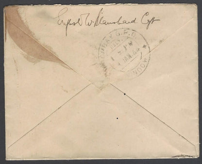 AOP India WW2 1944 On Active Service cover FPO 449 & Unit Censor