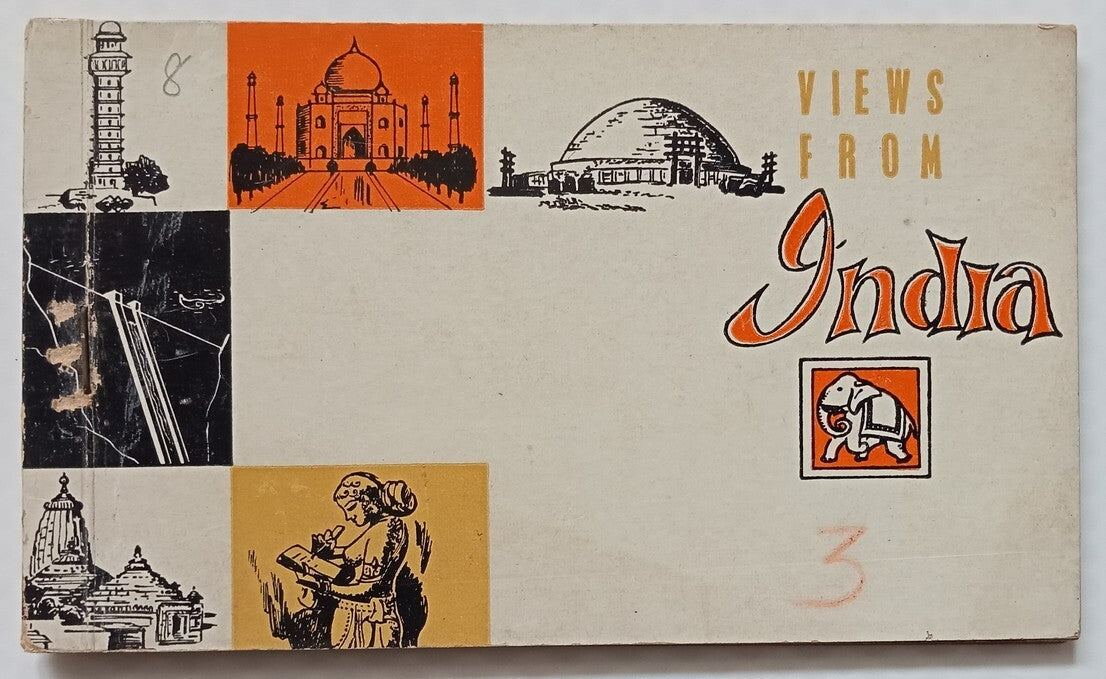 AOP VIEWS FROM INDIA vintage booklet of 10 postcards
