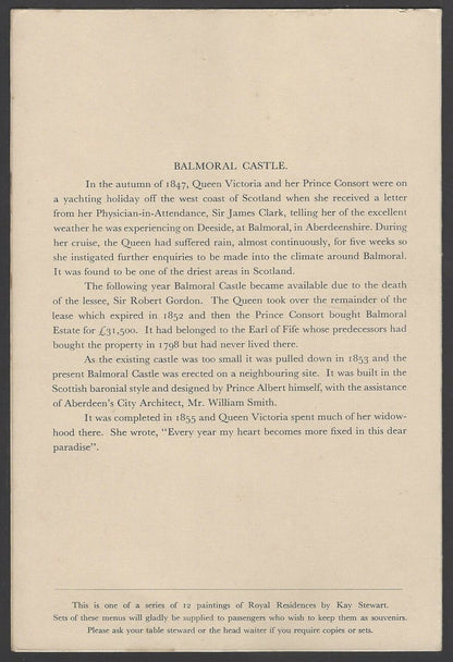 B I British India Steam Navigation Co blank menu folders (4)