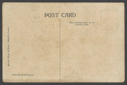 India vintage colour postcard A LADY IN A DANDY