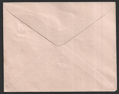 India 25p on Express 20p+20p red envelope with misplaced overprint error