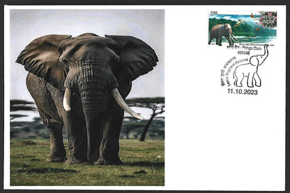 India 2023 LEMRU ELEPHANT RESERVE Special covers (5)