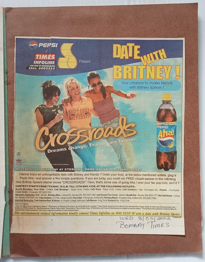AOP 2002 AUSTIN POWERS 3 Britney Spears India concert - organizer's scrapbook