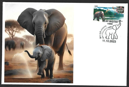 India 2023 LEMRU ELEPHANT RESERVE Special covers (5)