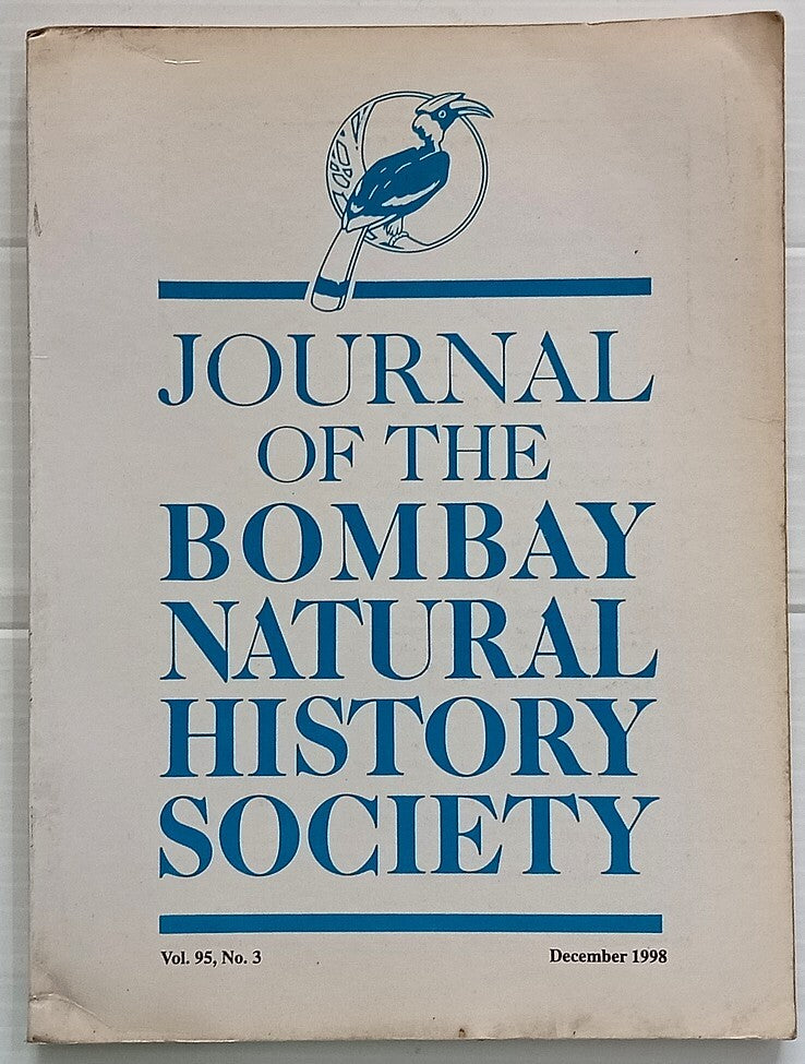 India JOURNAL OF THE BOMBAY NATURAL HISTORY SOCIETY Dec 1998