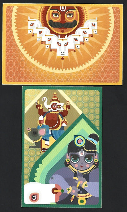 (AOP) India RELGIONS postcards HINDUISM, ISLAM, BUDDHISM (6)