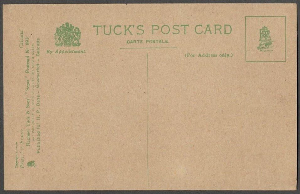 AOP India The Grand Stand Racecourse, Calcutta vintage postcard