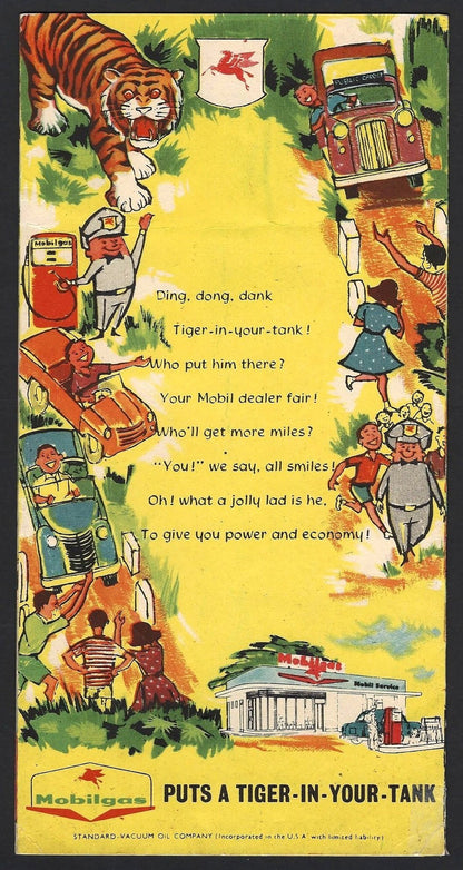 India Road Game – Automobile Board Game by Mobilgas c.1950