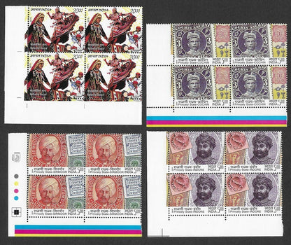 India 2010 Year Pack / set blocks of 4 MNH