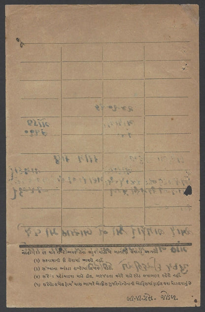 India Gondal State Railway telegrams (3)