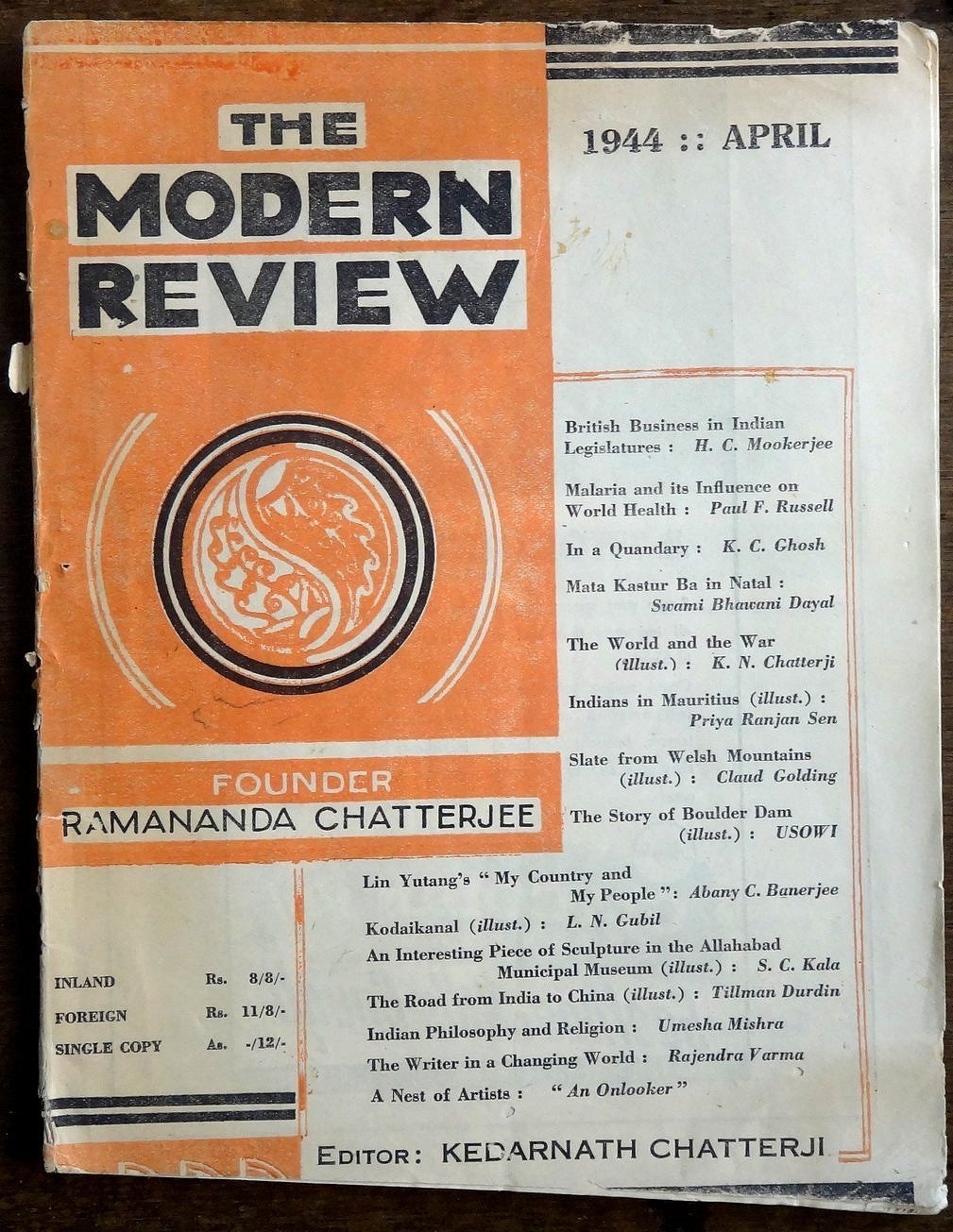 India – The Modern Review April 1944