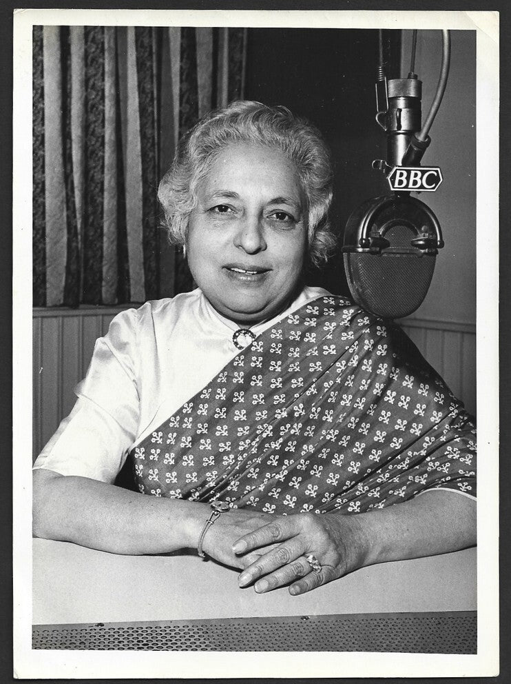 India Vijaylaxmi Pandit BBC press photo 12x17cm