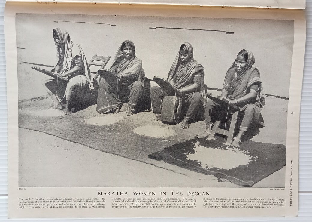 INDIAN PICTORAL EDUCATION 1929.30 Voll.1 No.5 Temples, Rivers,Salt, Dancing Girl