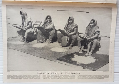INDIAN PICTORAL EDUCATION 1929.30 Voll.1 No.5 Temples, Rivers,Salt, Dancing Girl