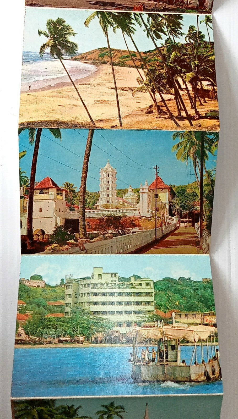 AOP India vintage 10 postcard folder SOUVENIR GOA