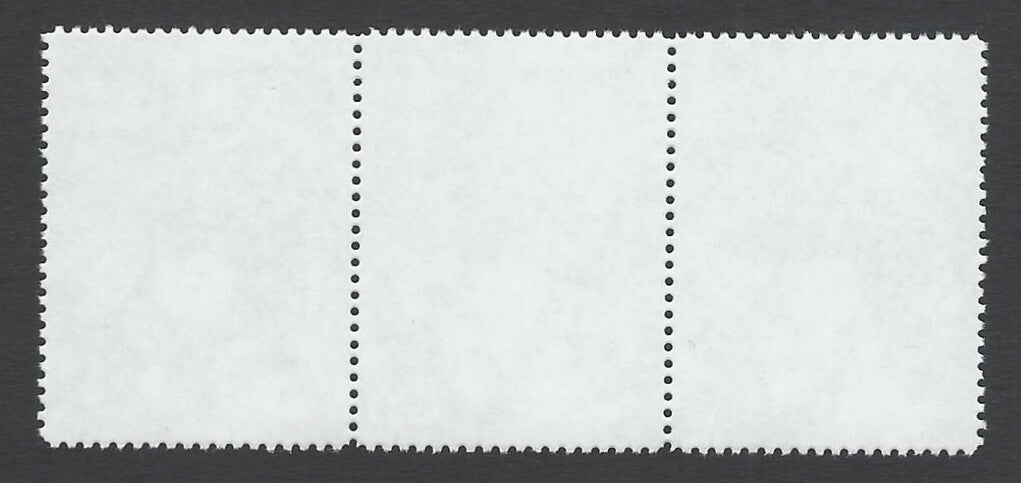 India 2008 Jasmine flowers strip of 3 MISPERF ERROR MNH