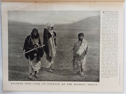 INDIAN PICTORAL EDUCATION 1929.30 Vol.1 No.5 Tribals, Shan Girl, Burma, GM