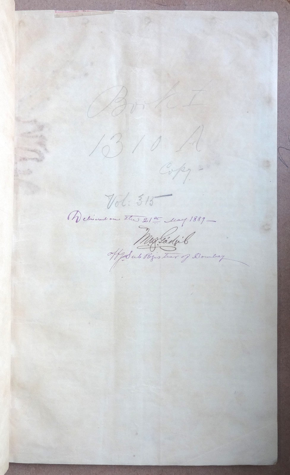 India 1887 Indenture signed Jamshetji, Dorabji, Ratanji & Sir Ratan TATA