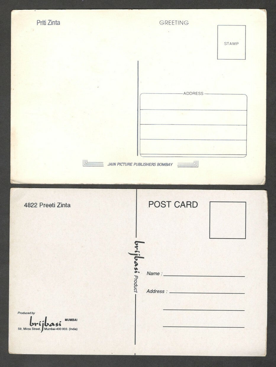 Bollywood PRITI ZINTA postcards (5)