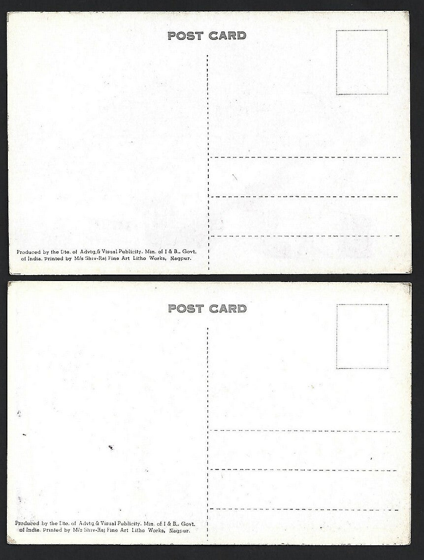 (AOP) DAMS OF INDIA vintage postcards (6)