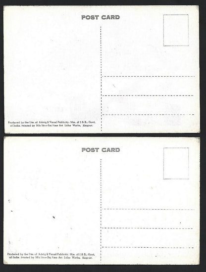 (AOP) DAMS OF INDIA vintage postcards (6)