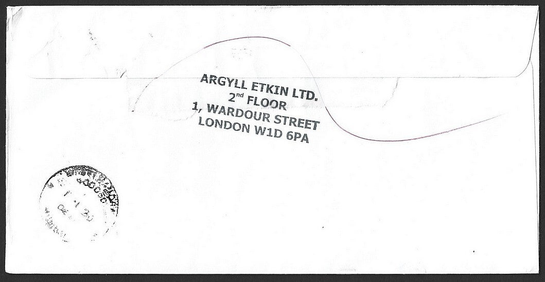 GB Machins, high value commemoratives, etc. on covers to India (4)
