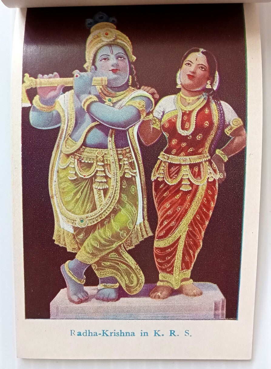 AOP India BRINDAVAN vintage Tourist booklet with 12 views