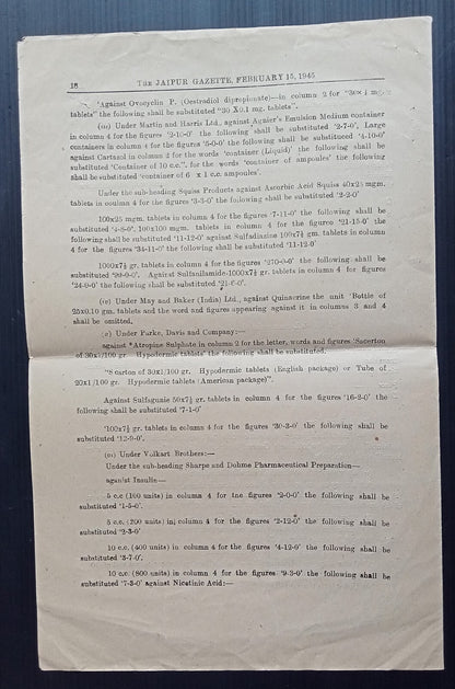 India WW2 Gazette Notification - allowing trade with LIBERATED ITALY