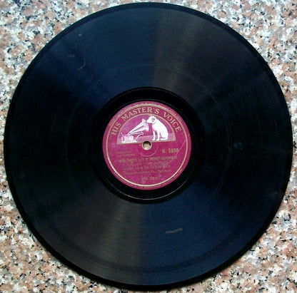 India 1936 Motilal Maya Banerji etc in Anil Da's Jagirdar 78rpm HMV record zaz