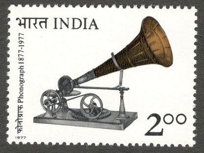 AOP India 1977 Centenary of Gramophone MNH