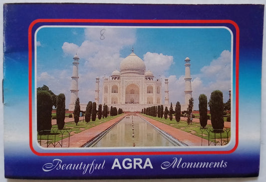 (AOP) India - Beautiful AGRA Monuments booklet of 8 views