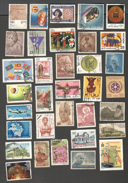AOP India collection of large 1000+ different commemorative stamps