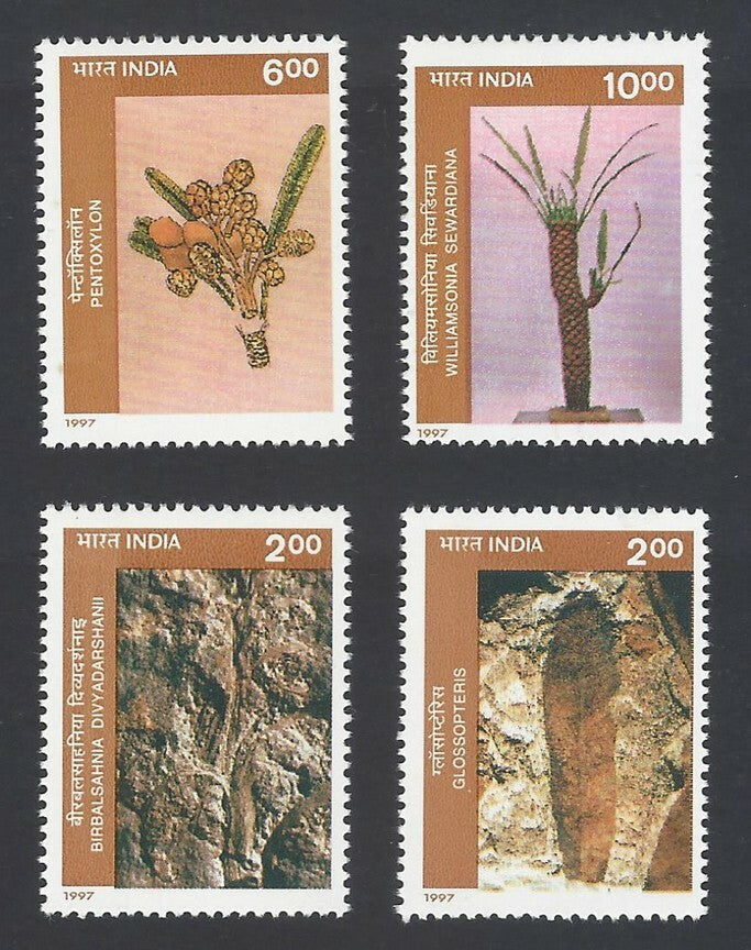 AOP India 1997 50th Anniv. Of Birbal Institute of Palaeobotany set of 4 MNH