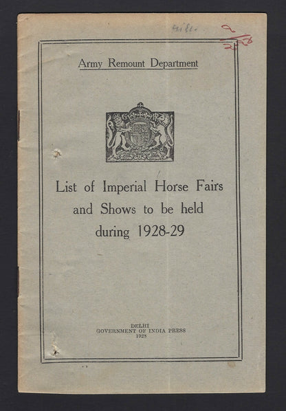 India Imperial Horse Shows & Fair 1925-9 (3 books)