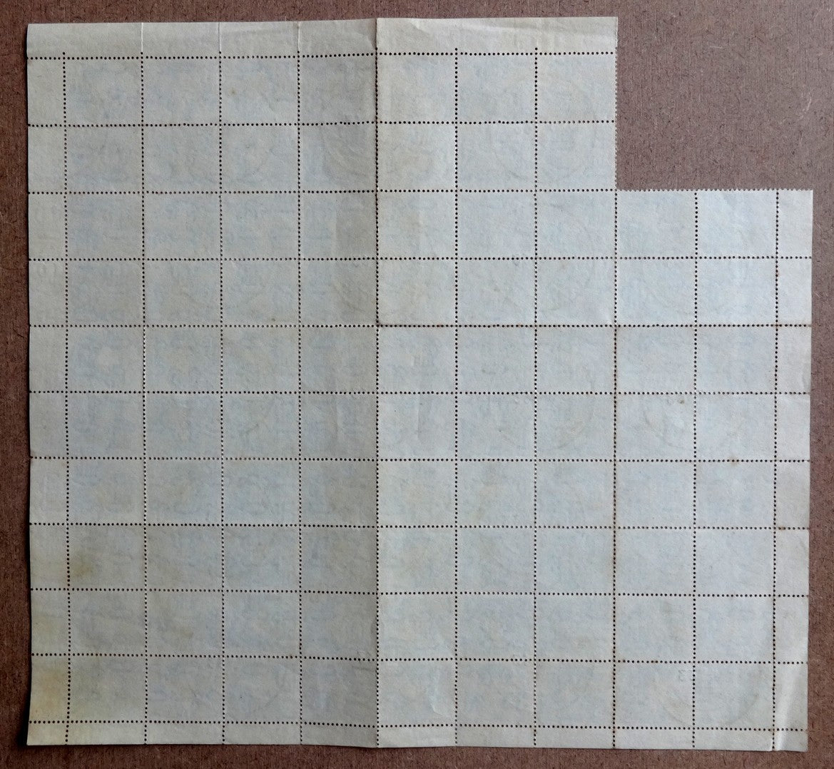 India 1963 short lived 6np Map block of 86 used first day £279.50