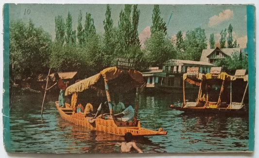 (AOP) India - Jammu and Kashmir vinatage booklet of 10 postcards