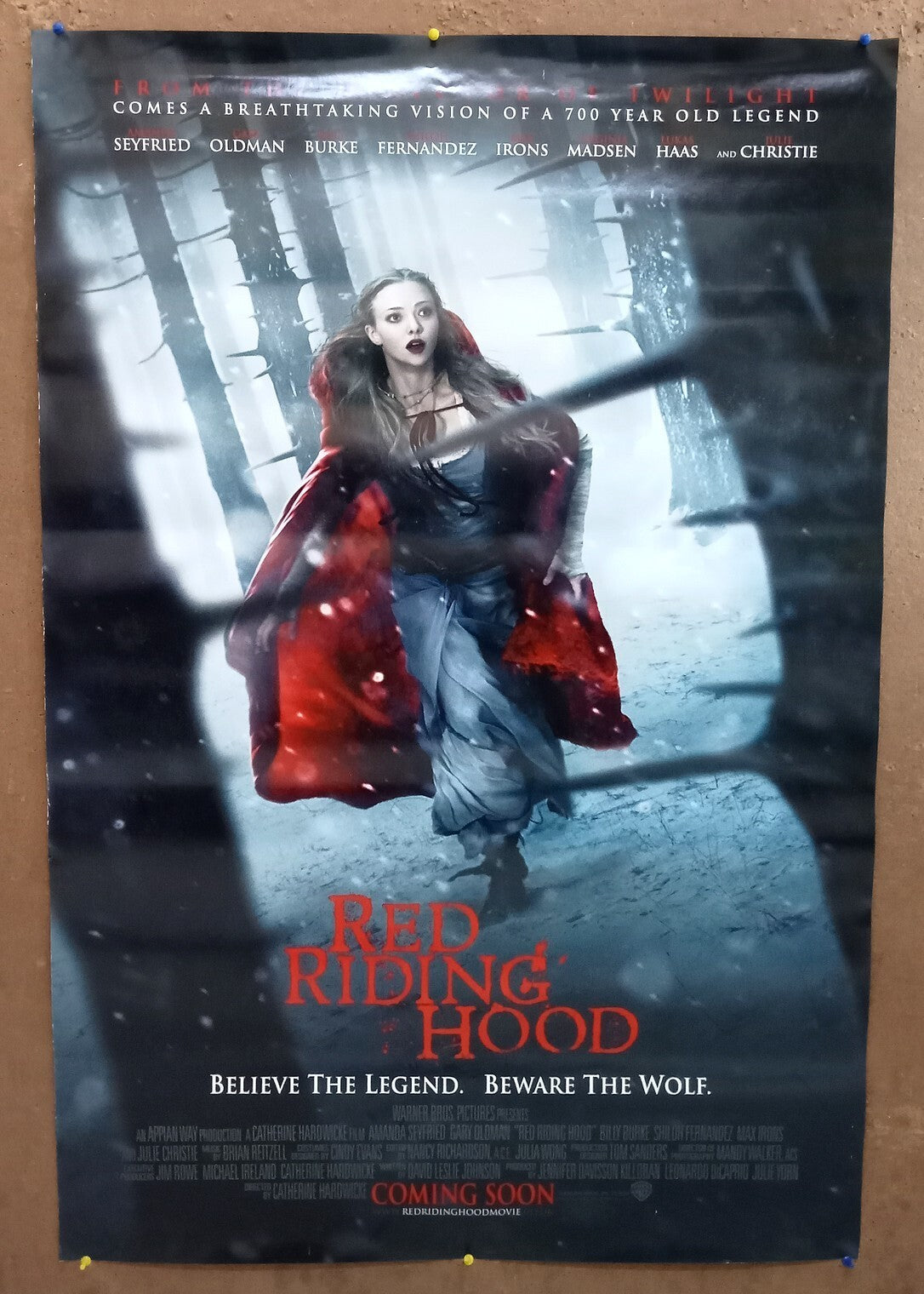 2011 Red Riding Hood 1 sheet India poster (2 sides printed) Amanda Seyfried