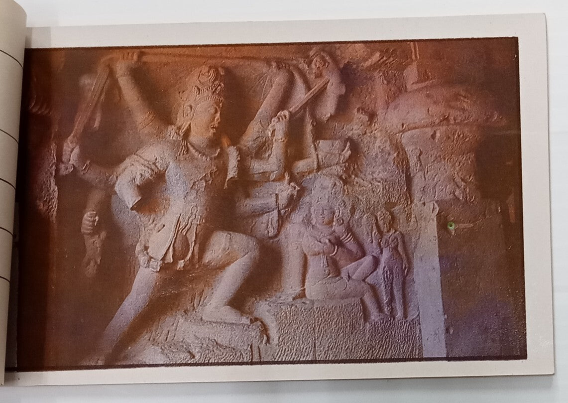 AOP India vintage booklet of 20 tourist postcards ELLORA ART 
