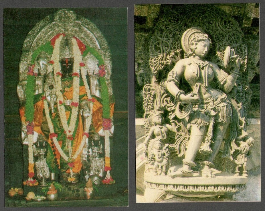 AOP India vintage postcards BELUR (10)