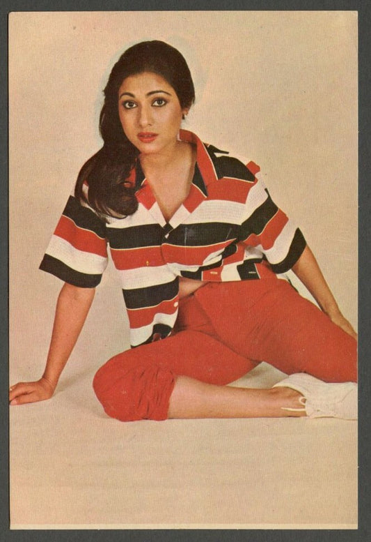 AOP India Bollywood vintage postcard TINA MUNIM ELAR 614