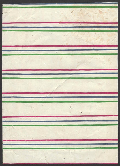Sanshin Trading Kobe Japan 1940s textile sample sheet for India