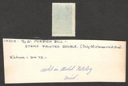 (AOP) India Foreign Bill 2R error - STAMP PRINTED DOUBLE